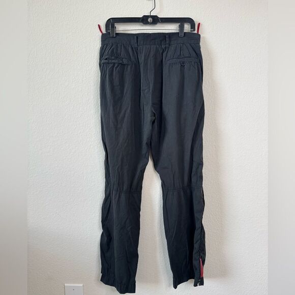 Prada Sport Linea Rossa Men’s Black Tactical Pants Cotton Blend Size 48 EU US 38 - Picture 9 of 9